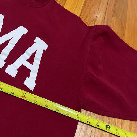 Vintage Alabama Crimson Tide BAMA Spellout Crewneck USA Made Sweatshirt Sz Large - Picture 5 of 7